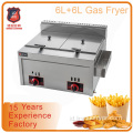 Table Top Dual Cylinder Gas Deep Fryer